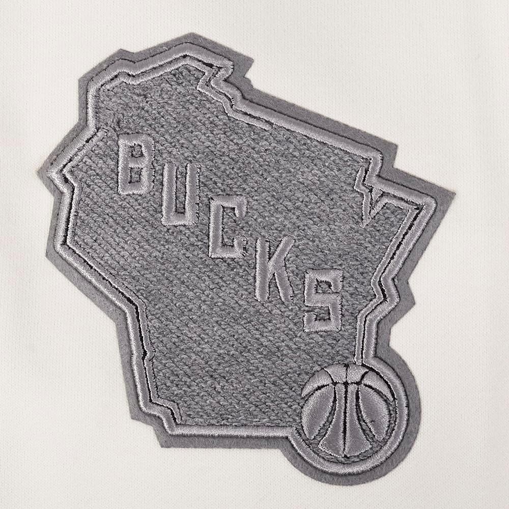 image:imagePro Standard Mens NBA Reverse French Terry Brushed Back French Terry Crewneck SweatshirtEggshell