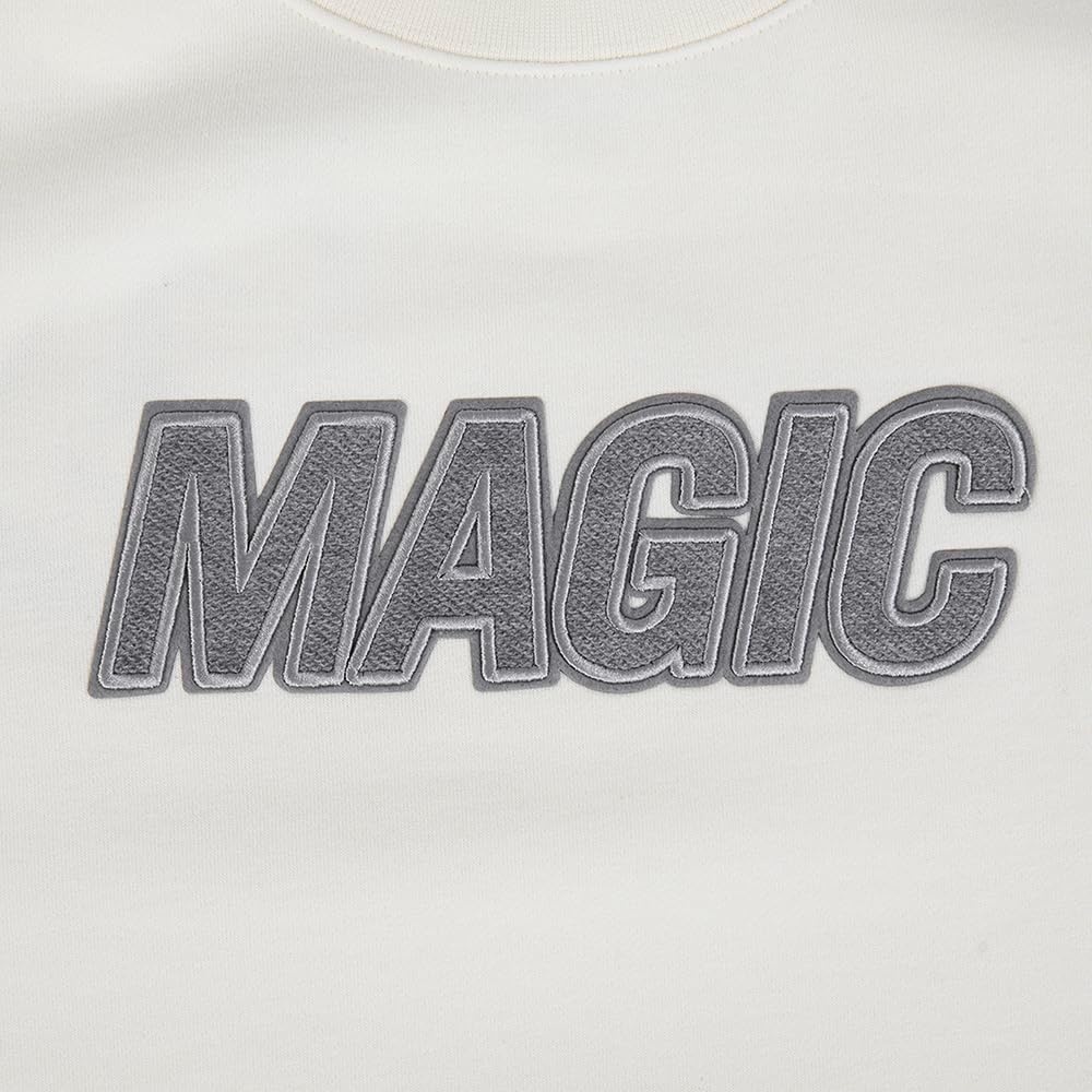image:imagePro Standard Mens NBA Reverse French Terry Brushed Back French Terry Crewneck SweatshirtEggshell