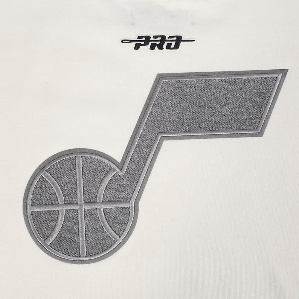 image:imagePro Standard Mens NBA Reverse French Terry Brushed Back French Terry Crewneck SweatshirtEggshell