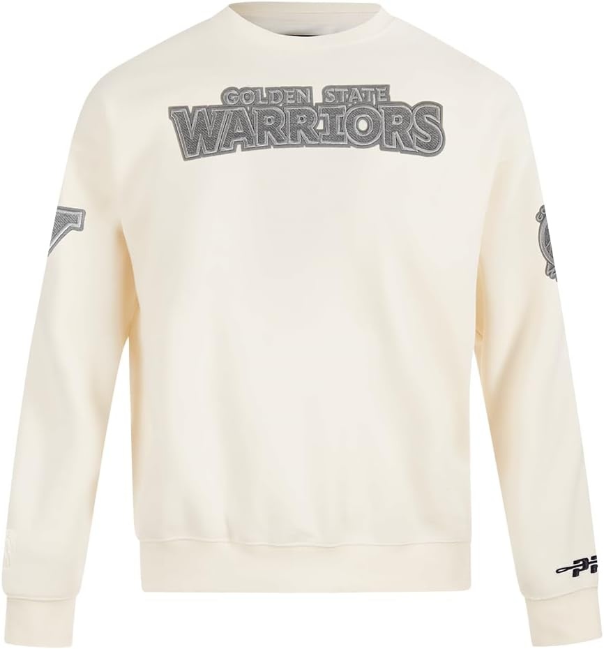 image:imagePro Standard Mens NBA Reverse French Terry Brushed Back French Terry Crewneck SweatshirtEggshell
