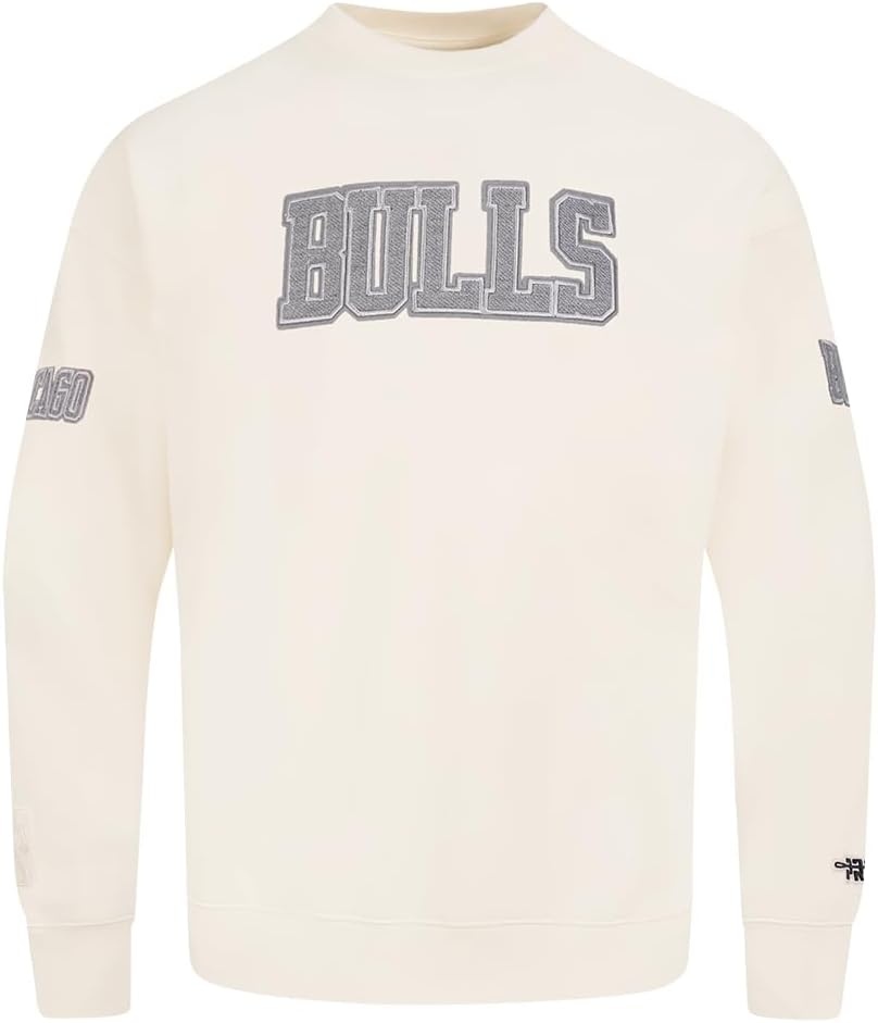 image:imagePro Standard Mens NBA Reverse French Terry Brushed Back French Terry Crewneck SweatshirtEggshell