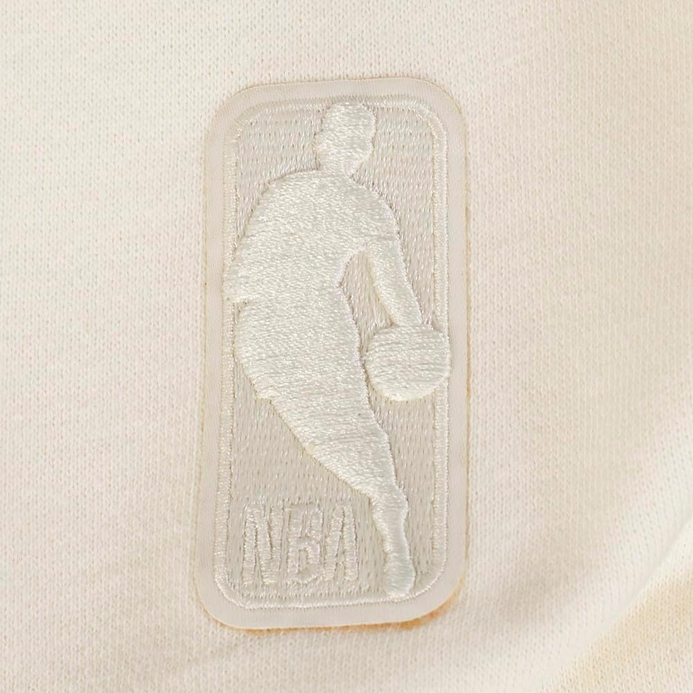 image:imagePro Standard Mens NBA Reverse French Terry Brushed Back French Terry Crewneck SweatshirtEggshell