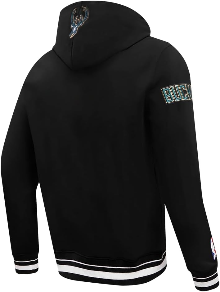image:imagePro Standard Mens NBA Script Tail Brushed Back French Terry Pull Over HoodieBlack