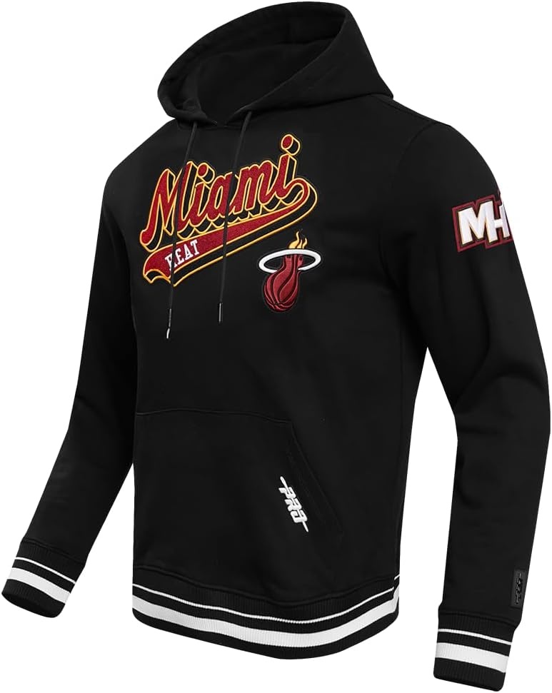 image:imagePro Standard Mens NBA Script Tail Brushed Back French Terry Pull Over HoodieBlack