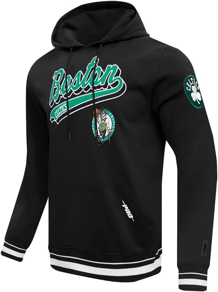 image:imagePro Standard Mens NBA Script Tail Brushed Back French Terry Pull Over HoodieBlack