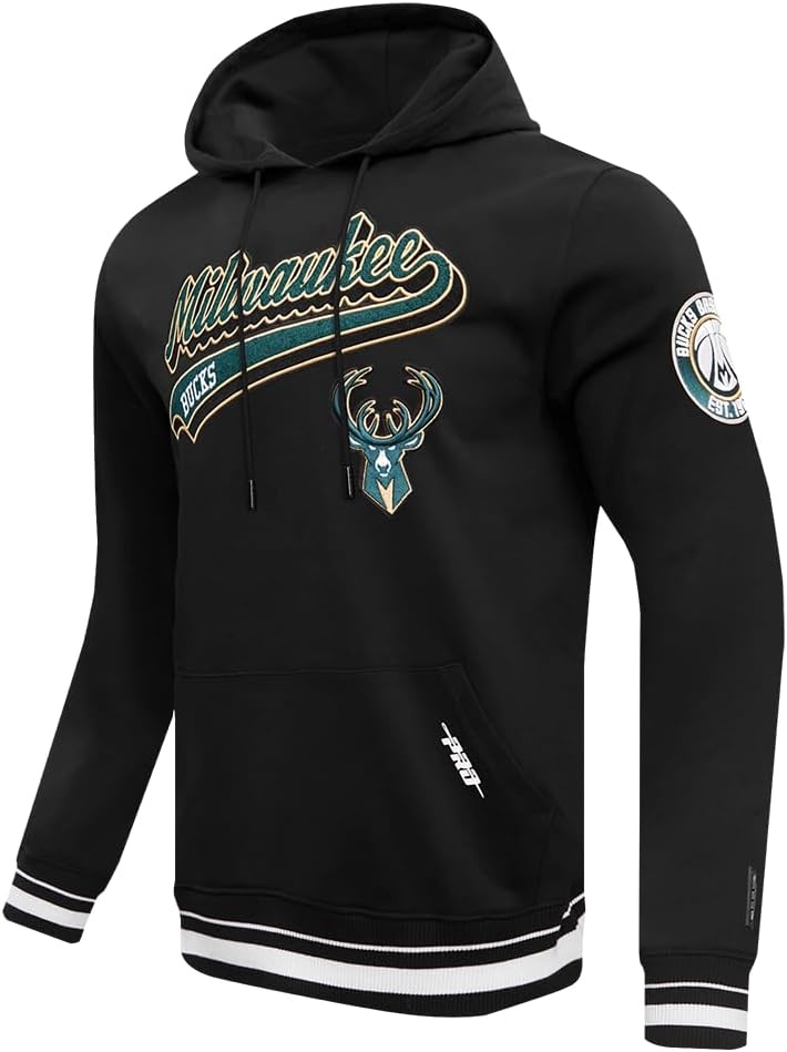 image:imagePro Standard Mens NBA Script Tail Brushed Back French Terry Pull Over HoodieBlack