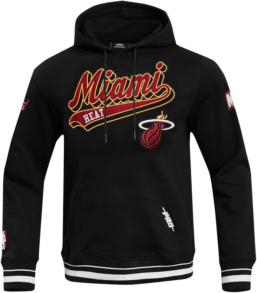 image:imagePro Standard Mens NBA Script Tail Brushed Back French Terry Pull Over HoodieBlack