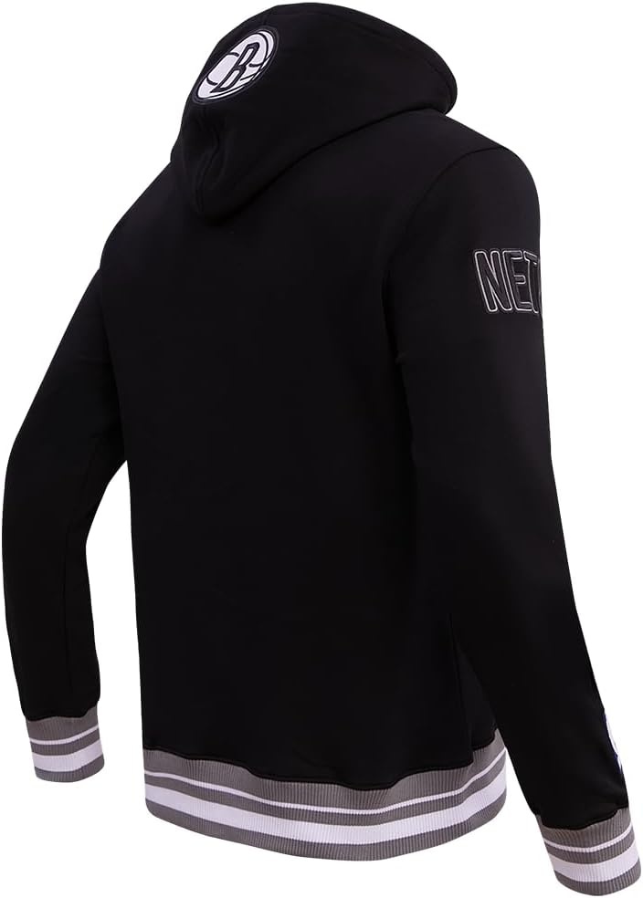 image:imagePro Standard Mens NBA Script Tail Brushed Back French Terry Pull Over HoodieBlackGray