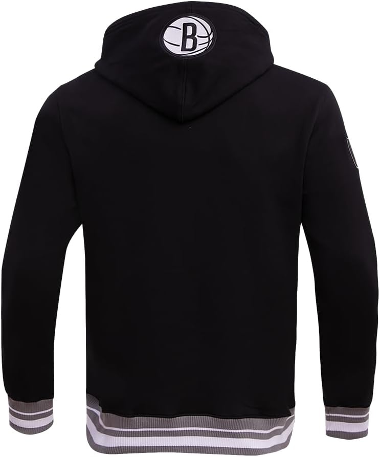 image:imagePro Standard Mens NBA Script Tail Brushed Back French Terry Pull Over HoodieBlackGray
