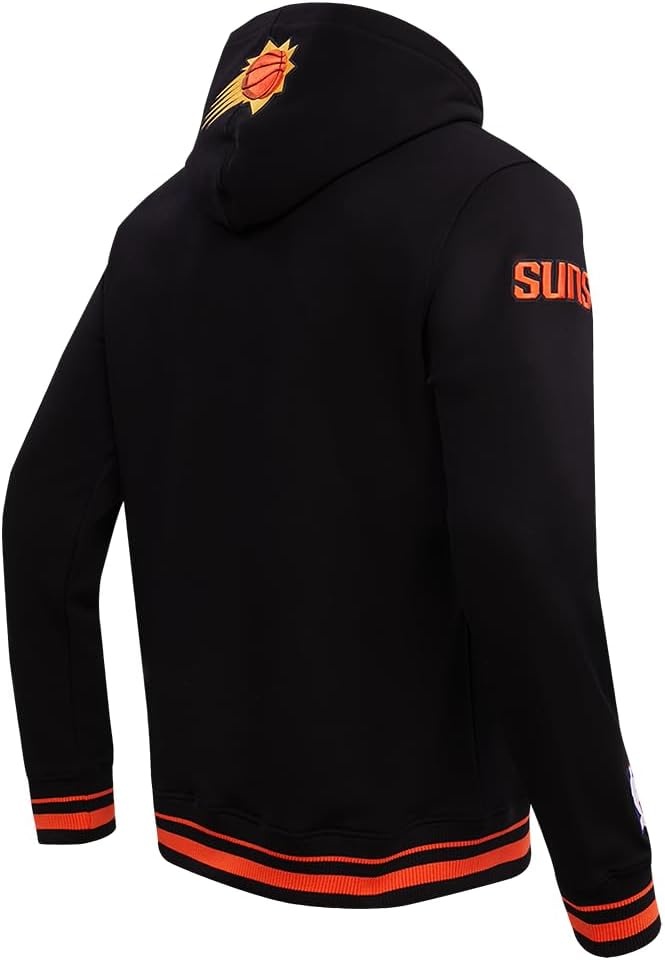 image:imagePro Standard Mens NBA Script Tail Brushed Back French Terry Pull Over HoodieBlackOrange