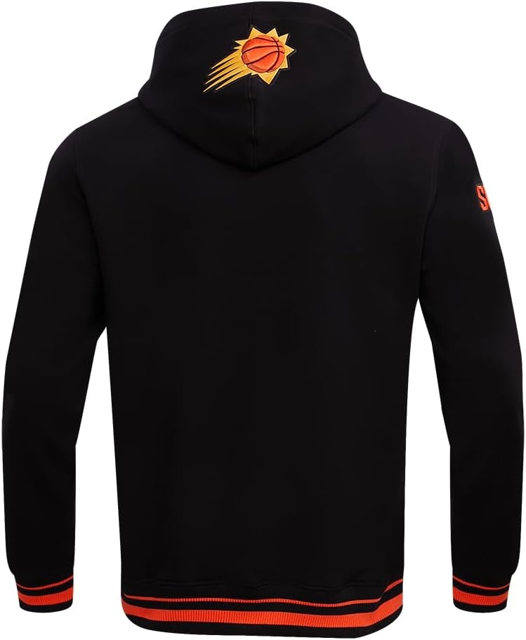image:imagePro Standard Mens NBA Script Tail Brushed Back French Terry Pull Over HoodieBlackOrange
