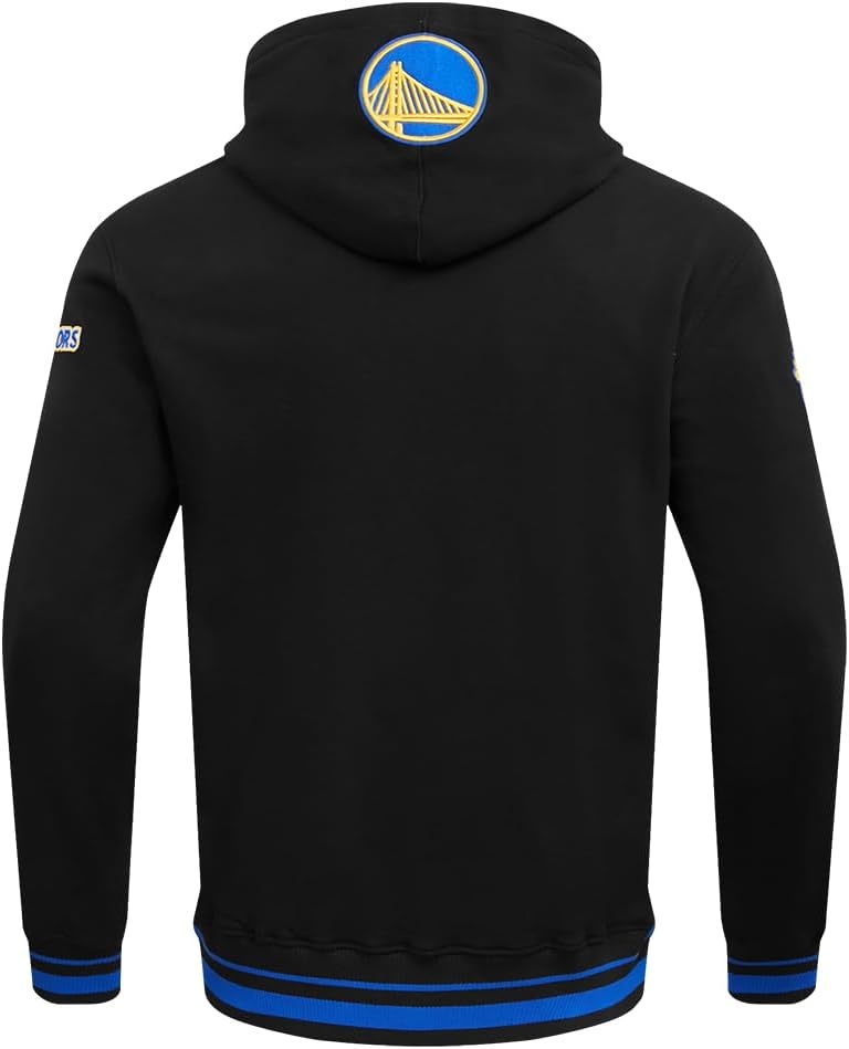image:imagePro Standard Mens NBA Script Tail Brushed Back French Terry Pull Over HoodieBlackRoyal BlueBlack