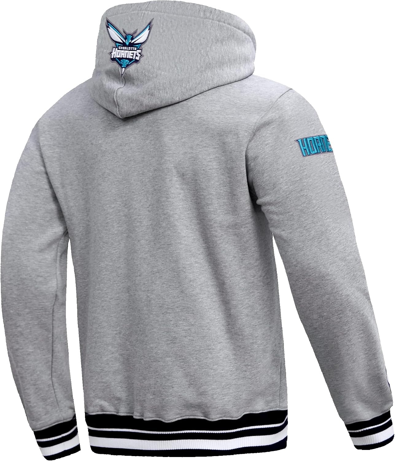 image:imagePro Standard Mens NBA Script Tail Brushed Back French Terry Pull Over HoodieHeather GrayBlack