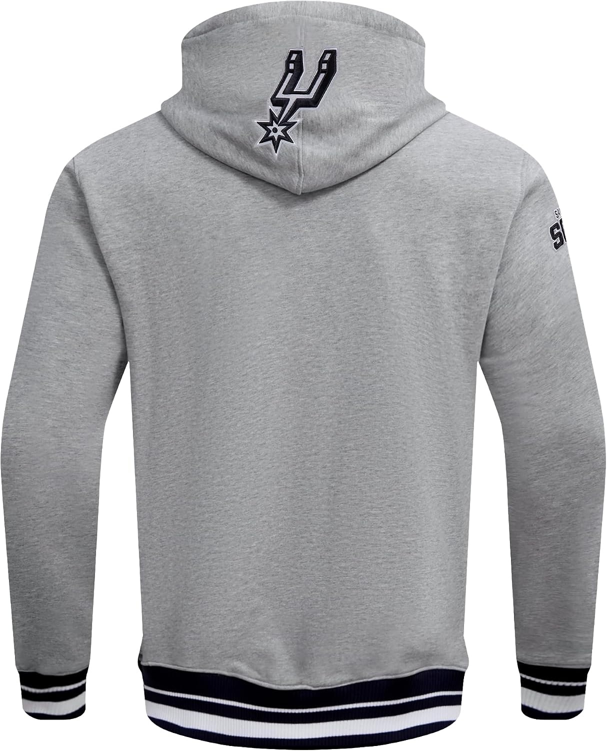 image:imagePro Standard Mens NBA Script Tail Brushed Back French Terry Pull Over HoodieHeather GrayBlack