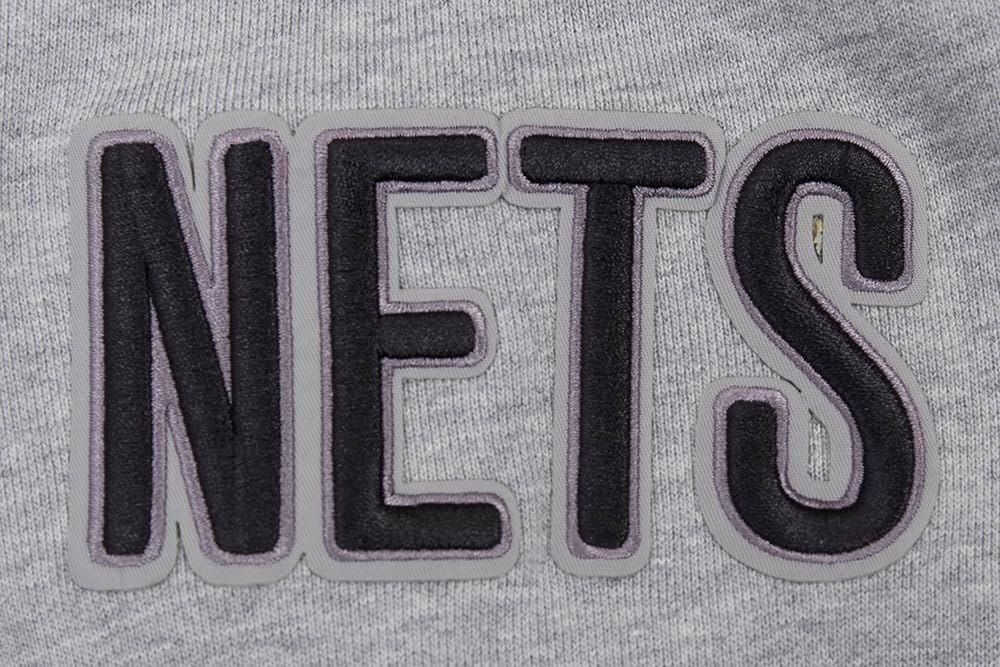 image:imagePro Standard Mens NBA Script Tail Brushed Back French Terry Pull Over HoodieHeather GrayBlack