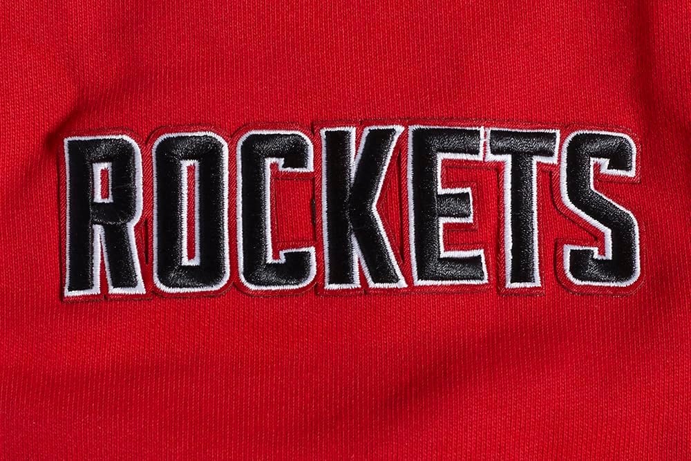 image:imagePro Standard Mens NBA Script Tail Brushed Back French Terry Pull Over HoodieRedBlack
