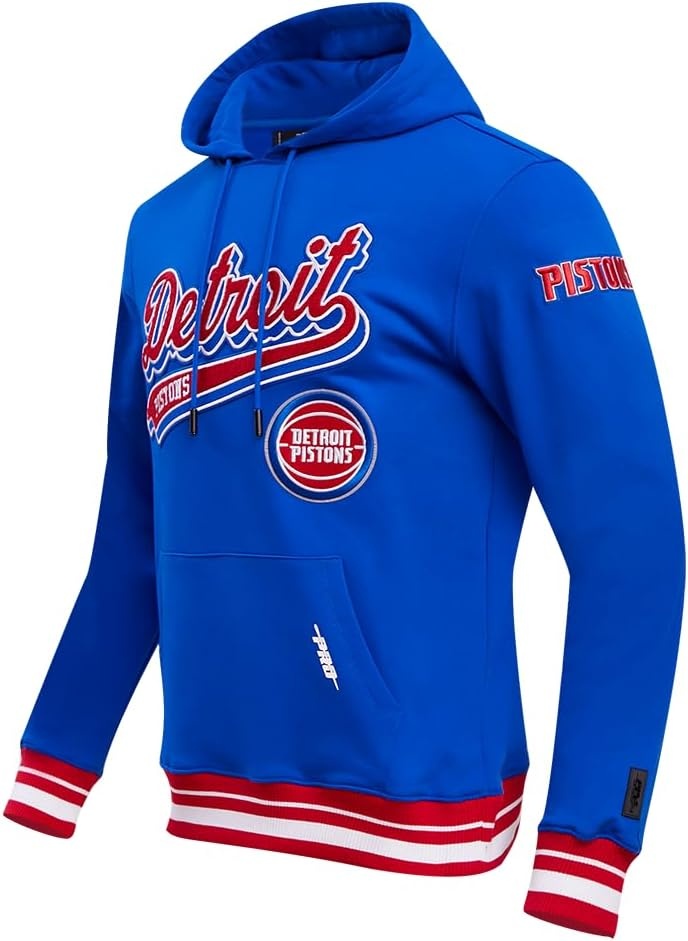 image:imagePro Standard Mens NBA Script Tail Brushed Back French Terry Pull Over HoodieRoyal BlueRed