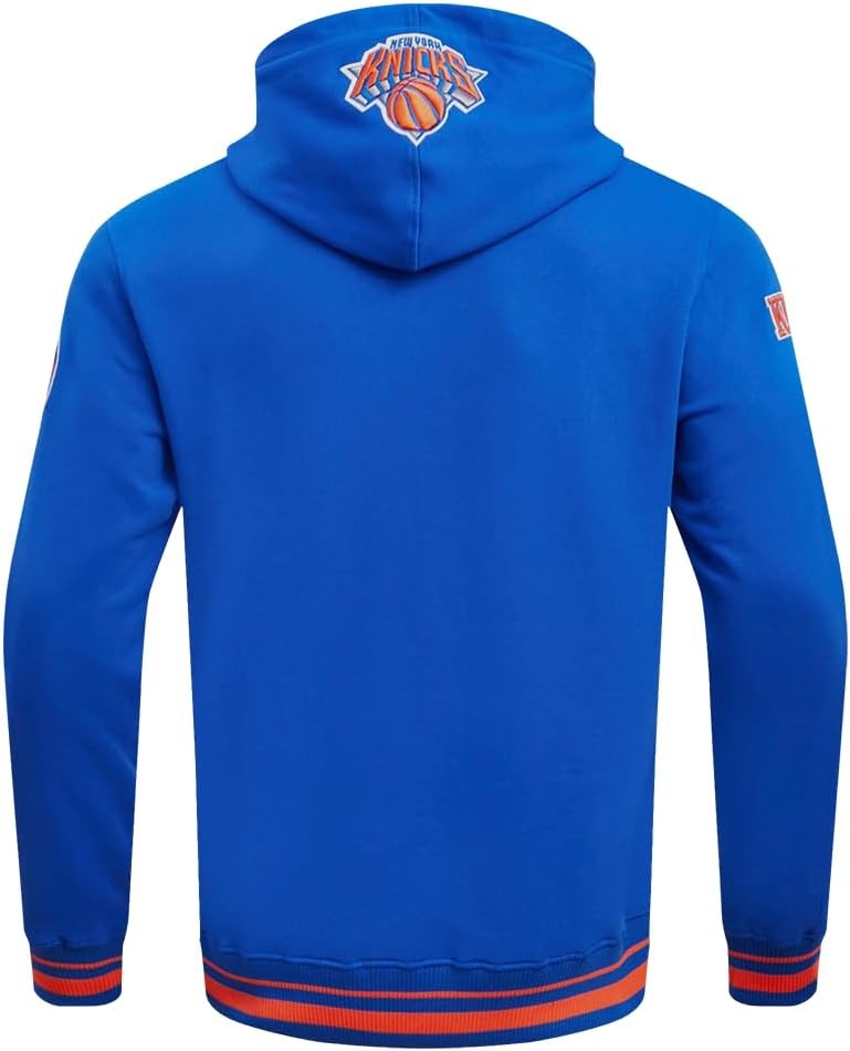 image:imagePro Standard Mens NBA Script Tail Brushed Back French Terry Pull Over HoodieRoyalOrangeRoyal