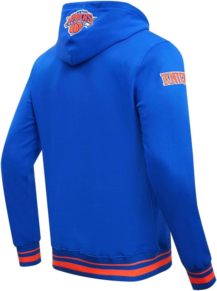 image:imagePro Standard Mens NBA Script Tail Brushed Back French Terry Pull Over HoodieRoyalOrangeRoyal
