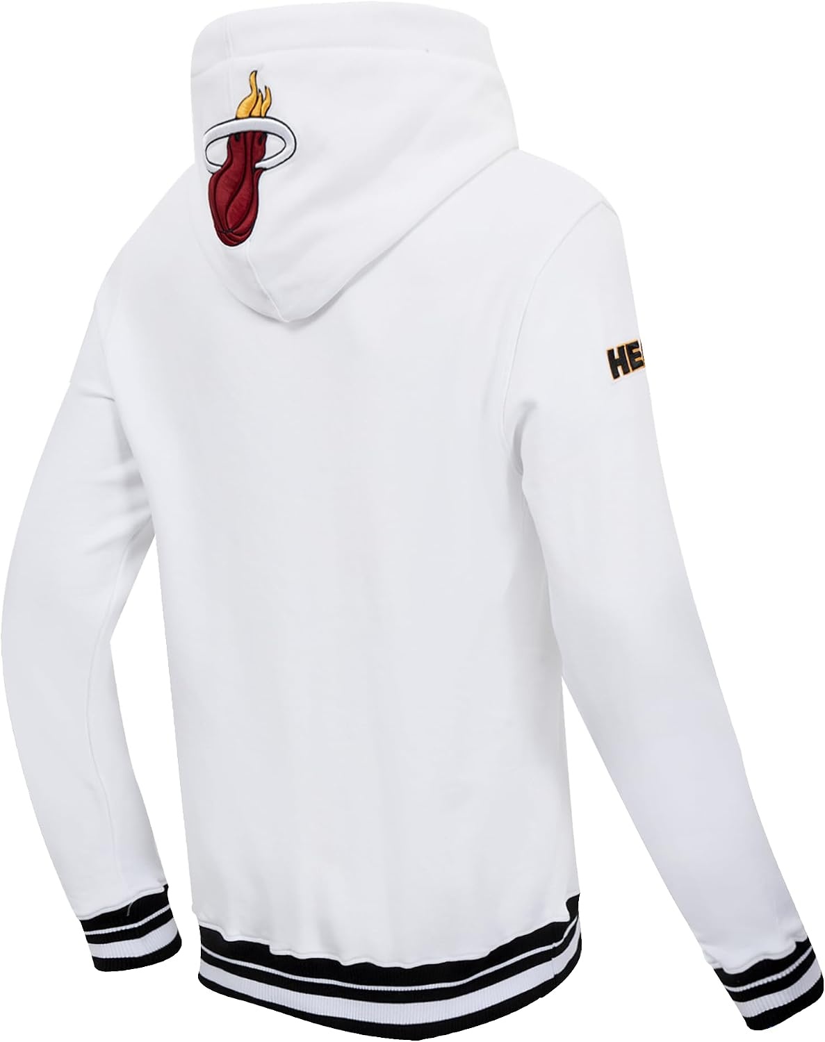 image:imagePro Standard Mens NBA Script Tail Brushed Back French Terry Pull Over HoodieWhiteBlack