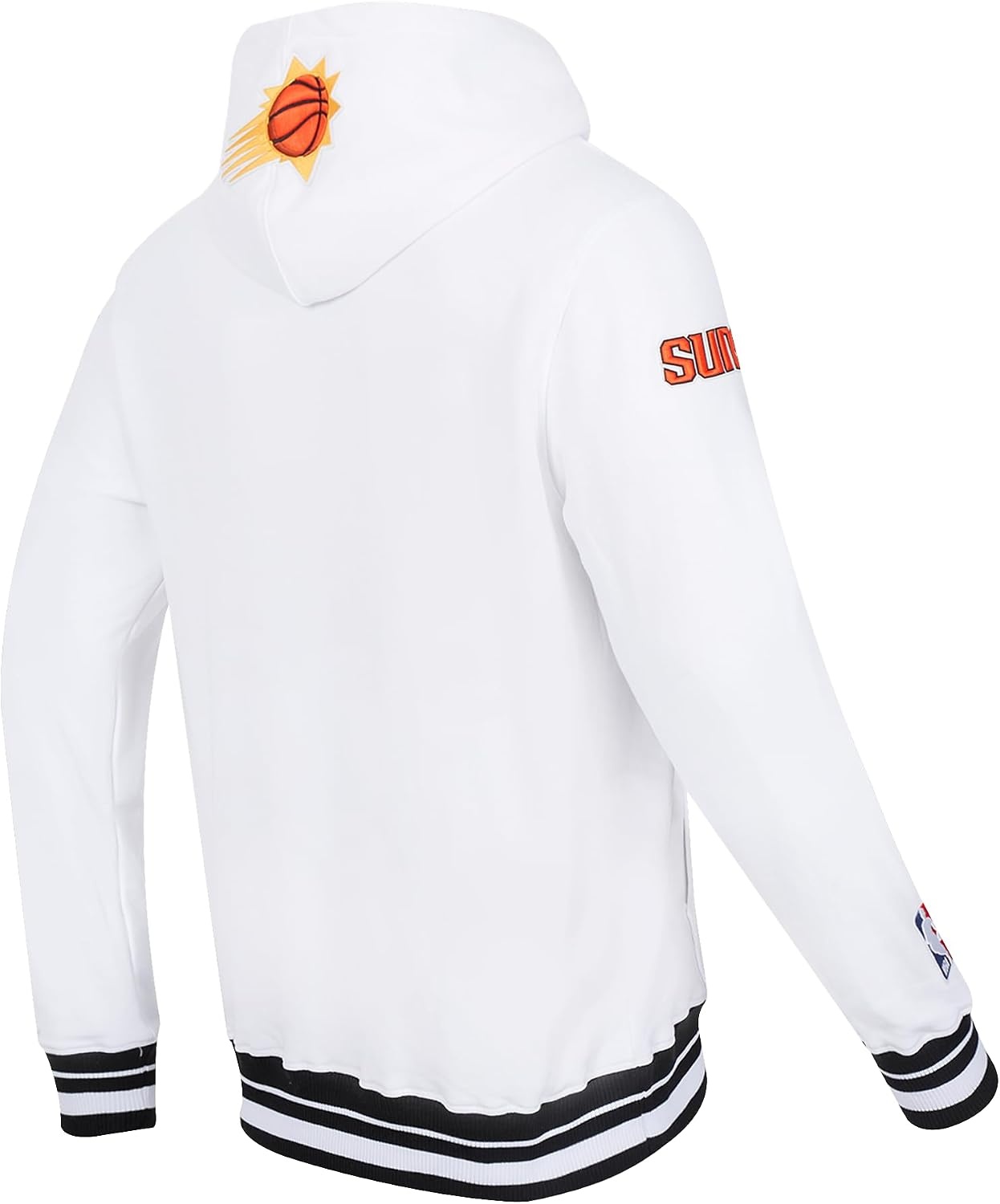 image:imagePro Standard Mens NBA Script Tail Brushed Back French Terry Pull Over HoodieWhiteBlack