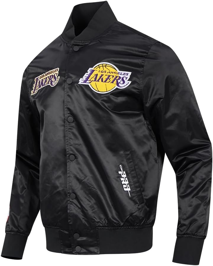 image:imagePro Standard Mens NBA Souvenir Satin JacketBlack