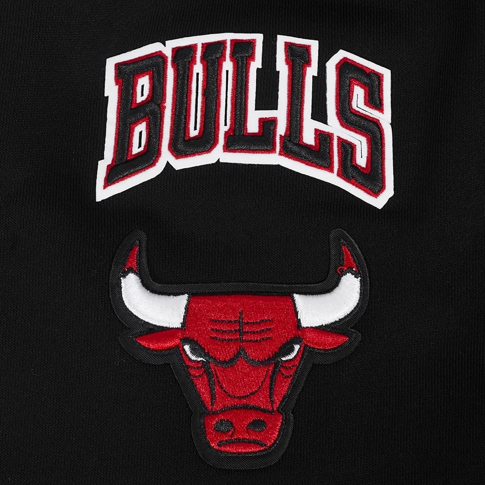 image:imagePro Standard NBA womens Womens Nba Mash Up Brushed Back French Terry Crewneck SweatshirtBlackRedBlack