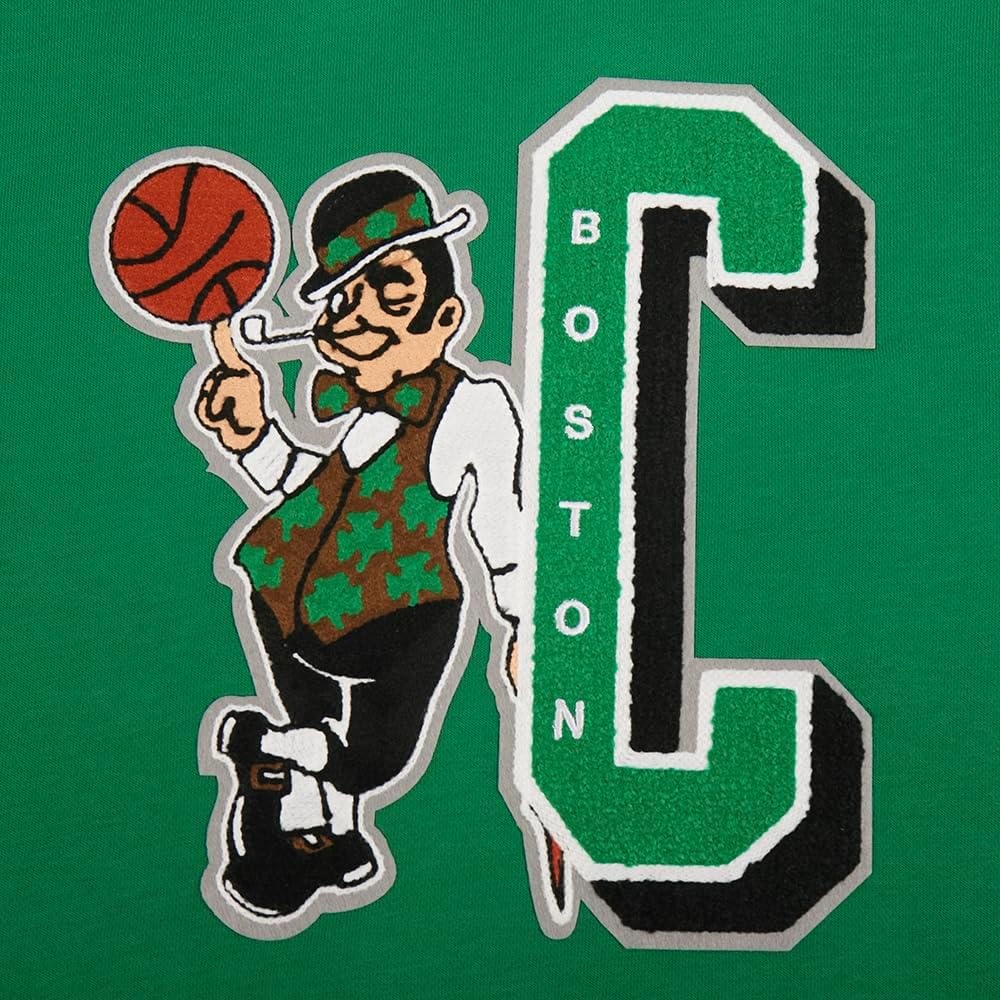 image:imagePro Standard NBA womens Womens Nba Mash Up Brushed Back French Terry Crewneck SweatshirtKelly Green
