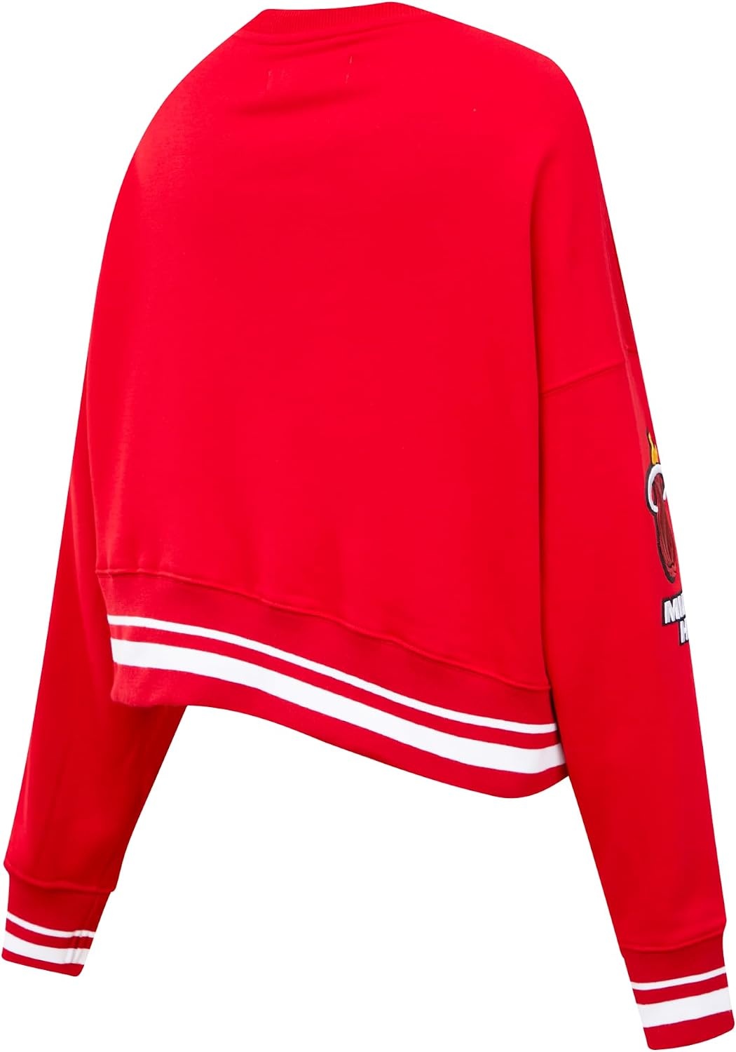image:imagePro Standard NBA womens Womens Nba Mash Up Brushed Back French Terry Crewneck SweatshirtRed