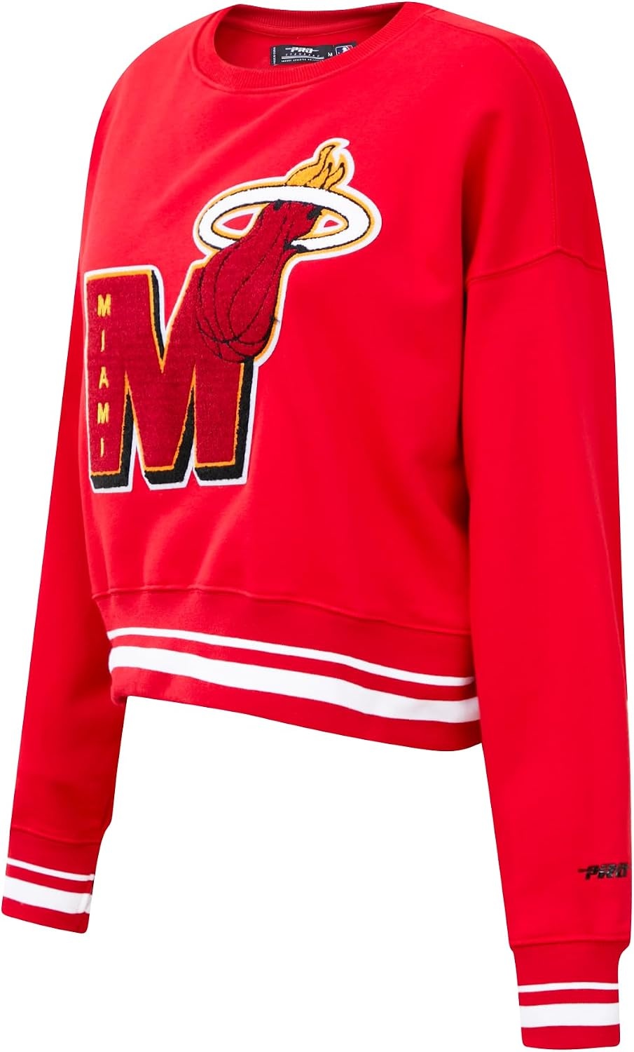 image:imagePro Standard NBA womens Womens Nba Mash Up Brushed Back French Terry Crewneck SweatshirtRed