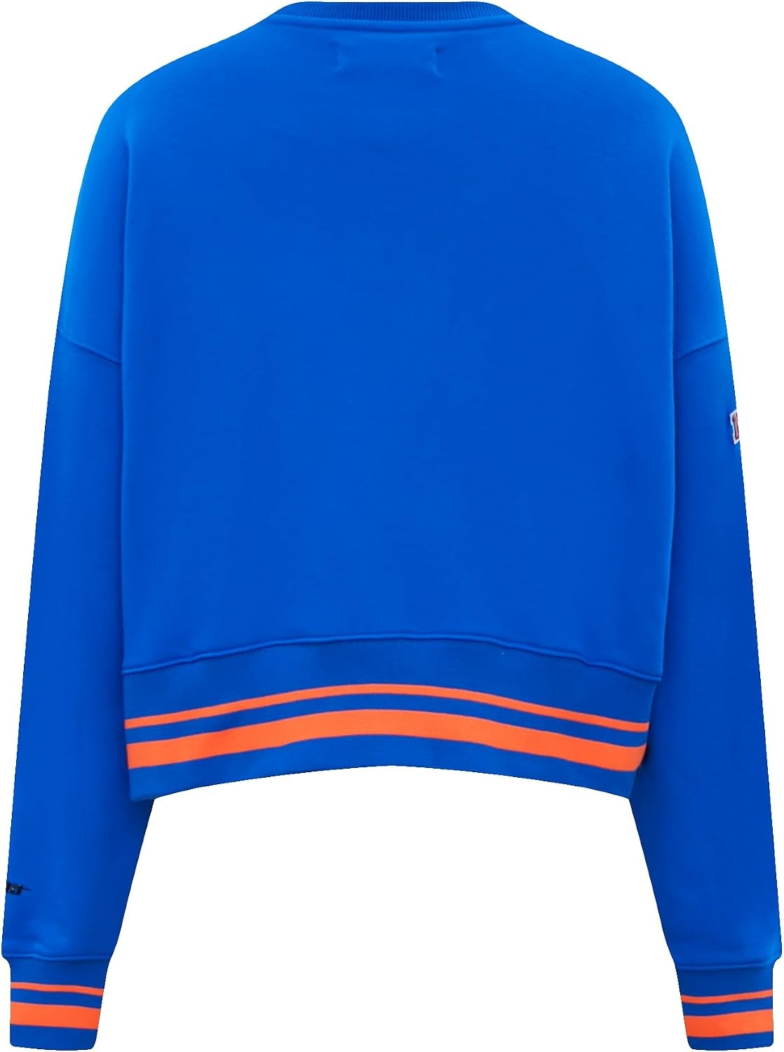 image:imagePro Standard NBA womens Womens Nba Mash Up Brushed Back French Terry Crewneck SweatshirtRoyalOrangeRoyal