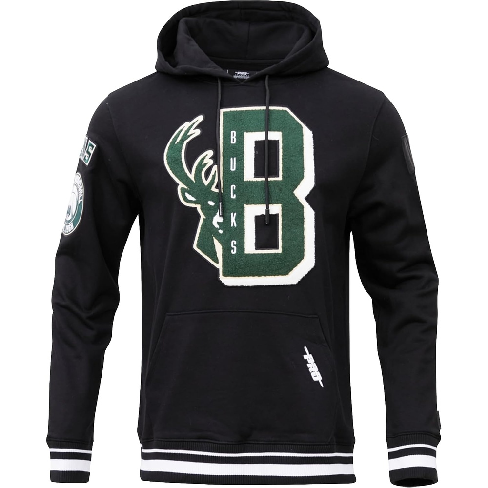 image:imagePro Standard Mens NBA Mash Up Brushed Back French Terry Pull Over HoodieBlack