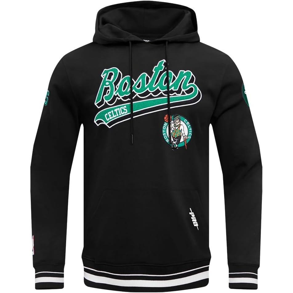 image:imagePro Standard Mens NBA Script Tail Brushed Back French Terry Pull Over HoodieBlack