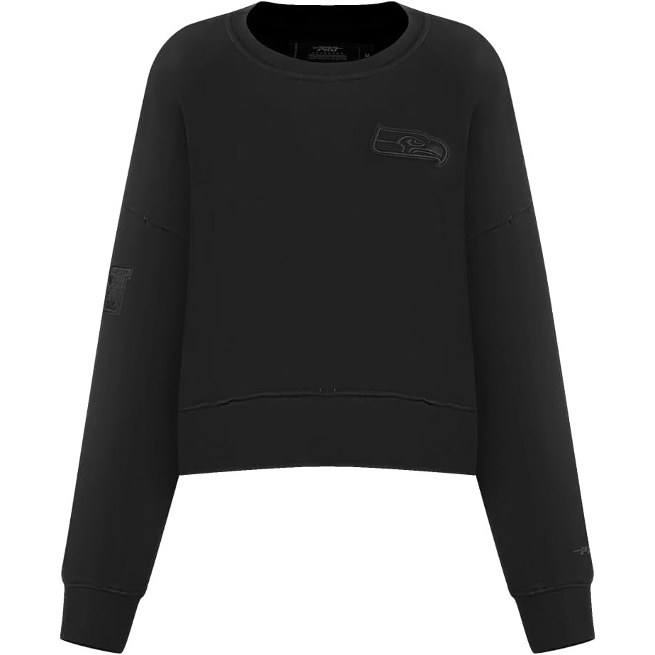 image:imagePro Standard Womens NFL Seattle Seahawks Neutral Crewneck Sweatshirt Black XL