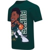 Mens NBA Milwaukee Bucks Remix Avatar Cotton Short Sleeve Tee(Forest Green)
