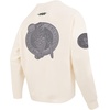 Pro Standard Mens NBA Reverse French Terry Brushed Back French Terry Crewneck Sweatshirt(Eggshell)