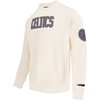 Pro Standard Mens NBA Reverse French Terry Brushed Back French Terry Crewneck Sweatshirt(Eggshell)