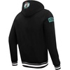 Pro Standard Mens NBA Script Tail Brushed Back French Terry Pull Over Hoodie(Black)
