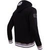 Pro Standard Mens NBA Script Tail Brushed Back French Terry Pull Over Hoodie(Black/Gray)