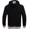 Pro Standard Mens NBA Script Tail Brushed Back French Terry Pull Over Hoodie(Black/Gray)
