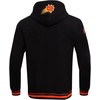 Pro Standard Mens NBA Script Tail Brushed Back French Terry Pull Over Hoodie(Black/Orange)