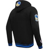 Pro Standard Mens NBA Script Tail Brushed Back French Terry Pull Over Hoodie(Black/Royal Blue/Black)