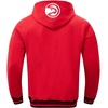 Pro Standard Mens NBA Script Tail Brushed Back French Terry Pull Over Hoodie(Red/Black)