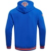 Pro Standard Mens NBA Script Tail Brushed Back French Terry Pull Over Hoodie(Royal/Orange/Royal)