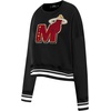 Pro Standard NBA womens Womens Nba Mash Up Brushed Back French Terry Crewneck Sweatshirt(Black)