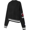 Pro Standard NBA womens Womens Nba Mash Up Brushed Back French Terry Crewneck Sweatshirt(Black)