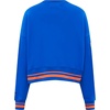 Pro Standard NBA womens Womens Nba Mash Up Brushed Back French Terry Crewneck Sweatshirt(Royal/Orange/Royal)