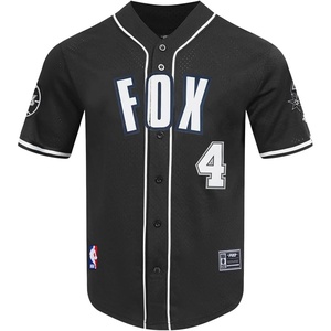 Pro Standard Loose Mens Mens NBA San Antonio Spurs Classic Mesh Player Name and Number Poly Mesh Button Down Mesh Top(Black)