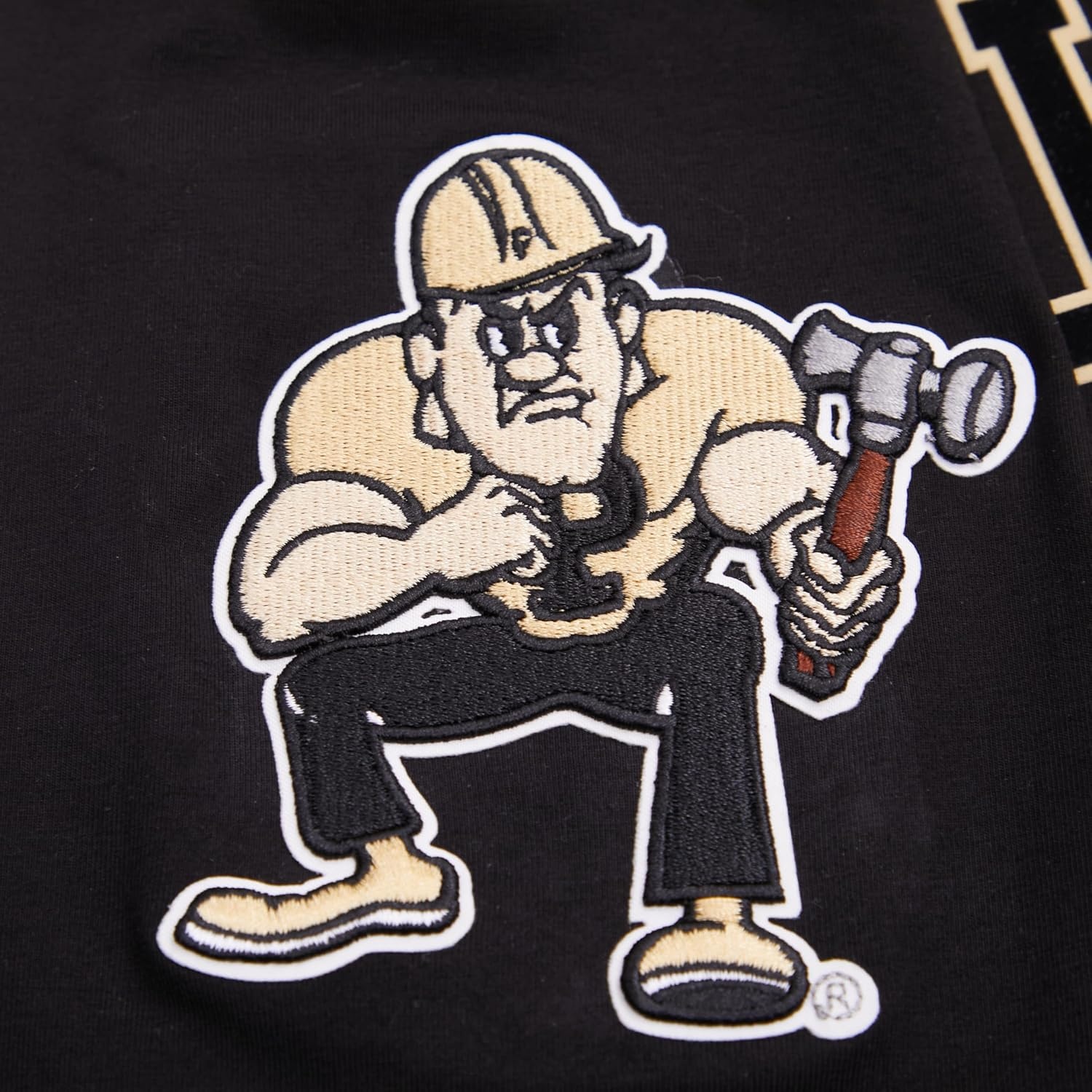 image:imagePro Standard Mens Purdue University Classic Chenille Short Sleeve Tee Black 2XL
