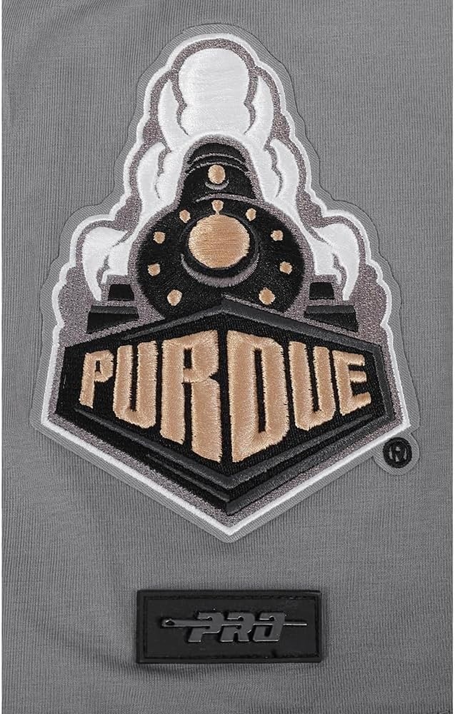 image:imagePro Standard Mens Purdue University Classic Chenille Short Sleeve Tee Gray XL